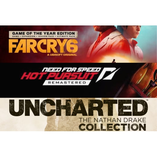  UNCHARTED + FAR CRY 6 + NFS HOT PURSUİT